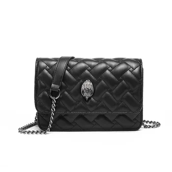 Новая черная женская сумка на цепочке Kurt Geiger Lingge, модная сумка через плечо, металлическая сумка в виде головы орла