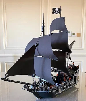 Пиратская лодка Black Pearl Корабль 