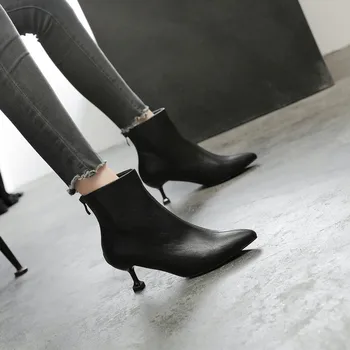 Белые сапоги до середины икры, женская резиновая обувь, непромокаемые ботинки-Женская зимняя обувь на низкой молнии 2023, женская обувь на высоком каблуке, большой размер до середины икры
