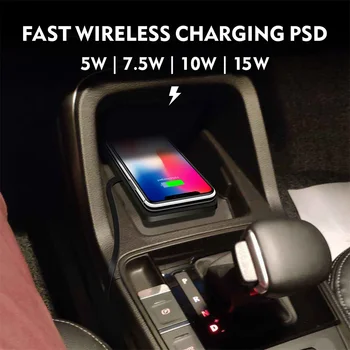Силиконовый коврик для автомобильного беспроводного зарядного устройства мощностью 120 Вт для iPhone 14 13 12 Pro Max Samsung Car Wireless Phone Charger Быстрая зарядка