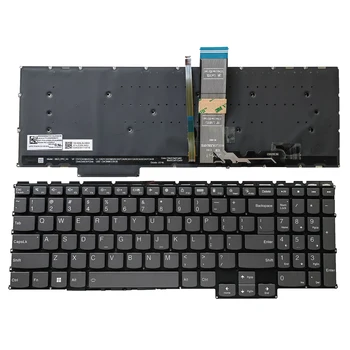 Американская клавиатура для Lenovo IdeaPad 5 Pro 16ARH7 Pro-16ACH6 Pro-16IHU6 2021 серого цвета с подсветкой