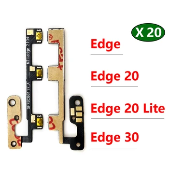 20 шт./лот, оригинал для Motorola Moto Edge 30 20 Lite Включение-выключение громкости Боковая кнопка Ключ Гибкий кабель Запасные части