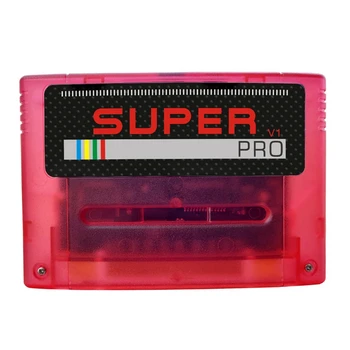 Игровой картридж Game Box Rev1.0 1000 в 1, подходит для классической игровой консоли SNES серии Super Everdrive, черный