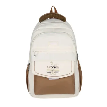 Школьные сумки для девочек для подростков, рюкзак для студентов среднего звена, женский нейлоновый кампус, милый Мультяшный Корейский рюкзак