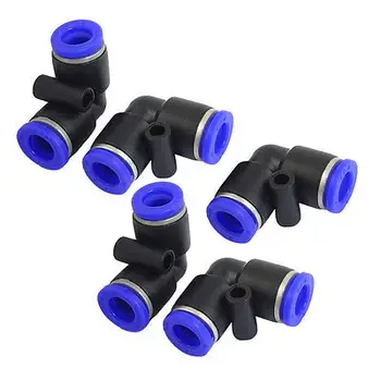 5ШТ Прямоугольных быстроразъемных соединителей размером от 8 мм до 8 мм Синий, черный