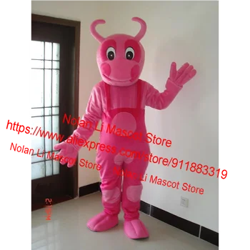 Новый прекрасный костюм талисмана розовой коровы, мультяшный костюм, ролевая сеть, Маска знаменитости, подарки для рекламной игры на день рождения, 813
