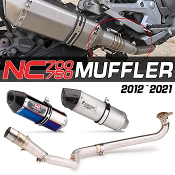 Для NC750 2012-2021 Выхлопная система мотоцикла Escape Slip On Передняя труба Соединительная труба Оригинальный глушитель