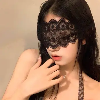 Французская винтажная кружевная забавная маска для глаз с воздержанием и эмоциональным тоном, выдалбливают затеняющую атмосферу, маска сексуальной пары