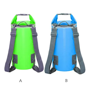 Сумка из ПВХ, водонепроницаемый пляжный рюкзак для плавания, сумка-ведро для каякинга, катания на лодках, рыбалки, 30 л небесно-голубого цвета