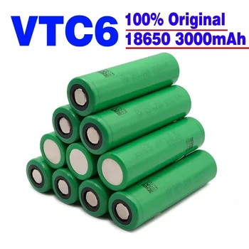 VTC6 18650 3000mAh Аккумулятор 3.7V 30A Высокого Разряда 18650 Аккумуляторные Батареи для US18650VTC6 Фонарик Инструменты Аккумулятор