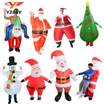 Рождественская Карнавальная Ночь, Рождественская Елка, Санта-Клаус, Человек, Ветка, Снеговик, Надувной костюм для взрослых и детей, Косплей, Подарок для праздничной вечеринки
