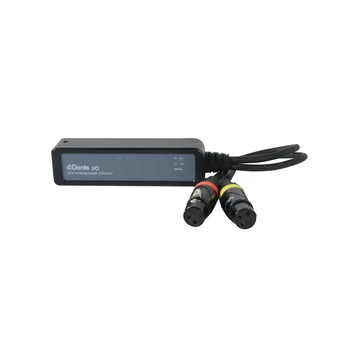 Dante Audio Mini 2-канальный Аналоговый Преобразователь USB в маршрутизатор Dante с источником питания PoE или DV 5 В, поддержка AES67