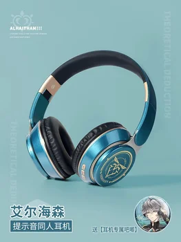 Игра Аниме Genshin Impact Alhaitham Модная Беспроводная Bluetooth-гарнитура Удобные стереофонические складные наушники Подарки для косплея
