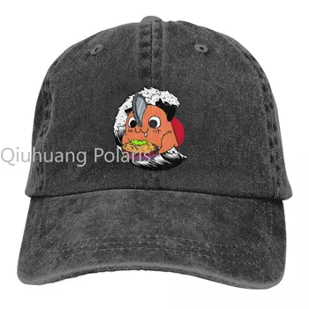 Промытая мужская бейсболка Pochita Essential Trucker Snapback, ковбойские кепки, шляпа папы, человек-бензопила, аниме-шляпы для гольфа