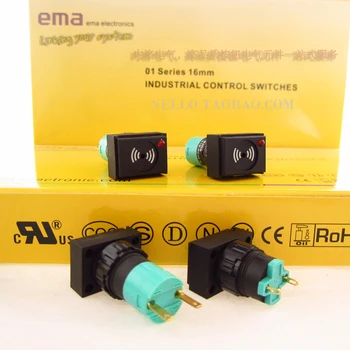 [SA] Зуммер EMA 16 мм с подсветкой 01B-RI40.Q /S * 24FR/R Прямоугольный светодиодный мигает красным /red DC24V-5 шт./лот