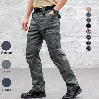 IX7 Sharkskin Softshell Тактические брюки Мужские военные Водонепроницаемые брюки Уличные армейские тренировочные джоггеры с несколькими карманами Брюки-рипстоп