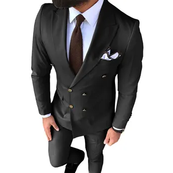 Европейский и американский бутик мужской одежды (костюм + западные брюки) модный тонкий костюм для внешней торговли деловой тонкий комплект из двух предметов