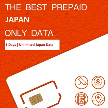 Япония Безлимитная SIM-карта ТОЛЬКО для передачи данных Гибкий выбор для вашего расписания поездок Sim-карта для передачи данных в роуминге телефона для Японии