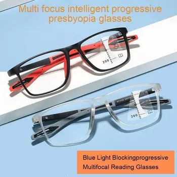 Защитная оправа для глаз, Прогрессивные мультифокальные очки с защитой от синего света, Ультралегкие очки, Спортивные очки для чтения, Очки для дальнозоркости