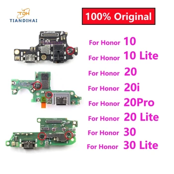 Оригинальный USB-разъем для зарядки, док-станция, зарядная плата, гибкий кабель для Huawei Honor 10 20 30 Lite 20 Pro 20i