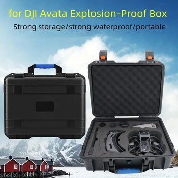 Для DJI Avata Box Чемодан Летные очки Портативное хранилище для предотвращения вибрации Водонепроницаемая сумка Avata Case Box Аксессуары