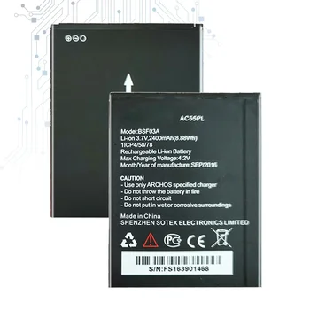 Аккумулятор AC55PL 2400mAh BSF03A для Archos 55 Platinum Аккумуляторы AC55PL Умная замена телефона Batteria + отслеживание
