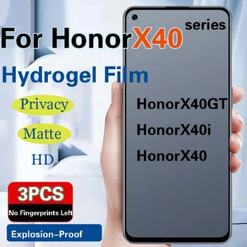 HonorX40i Privacy Screen Protector Для Honor X40GT Матовая Гидрогелевая Пленка HonorX40 Защитное Полное Покрытие Soft HD Anti Peeping