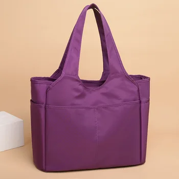 Весенняя новинка 2023, модная женская тканевая сумка для переноски в руке из ткани Оксфорд, повседневная дорожная сумка большой емкости с несколькими карманами, нейлоновая наплечная сумка