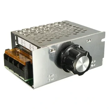AC 220 В 4000 Вт Регулятор напряжения SCR, Диммер, электронный регулятор частоты вращения двигателя