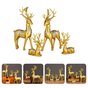 1 набор декоративных украшений Elk Craft Милые украшения модели лося из смолы в виде лося