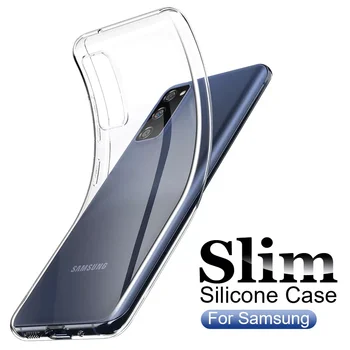 Ультратонкий Мягкий Чехол Для Samsung Galaxy S23 S22 S21 S20 Note 20 Ultra 10 S10 S9 Plus 9 8 Прозрачная Силиконовая Задняя Крышка Корпуса