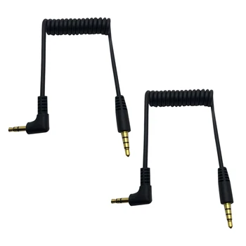 Аудиокабель 2X 3,5 мм - универсальный кабель TRRS-TRS с двумя штекерами 3,5 мм для микрофонов