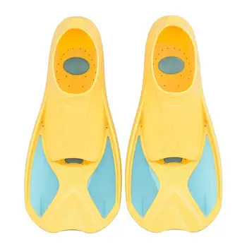 1 Пара детских плавательных ласт 4 размера 30-37 Короткие ласты Обувь для дайвинга Снаряжение для дайвинга и плавания Прямая поставка Оптом
