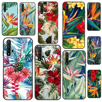 Чехол Tropical Paradise Hawaiian Birds Для Huawei P30 P20 P40 P60 Pro P Smart Nova 9 5T Honor Magic 5 Lite X8 X9a 50 70 Чехол
