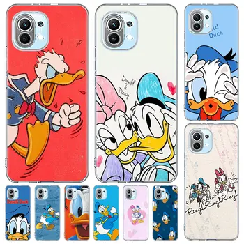 Чехол для телефона Disney Donald Duck для Xiaomi Mi 13 Note 10 10T 11T 9T 12T A2 12 11 Pro 11i 12X 8 Lite A3 CC9E TPU Прозрачный Чехол