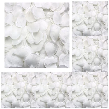 AT41 4000 лепестков роз, разбросанных по белому украшению свадебной вечеринки