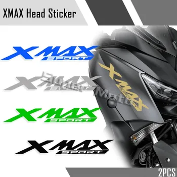 Для YAMAHA Xmax 125 150 250 300 400 XMAX 400 Аксессуары для мотоциклов, наклейки на обтекатель передней боковой полосы скутера, водонепроницаемые наклейки