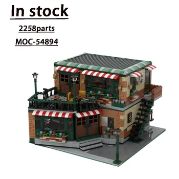 MOC-54894 City Street View Модульная Центральная Сборка Сращивания Строительных Блоков Модель • 2258 Виджет Строительные Блоки Детский Подарок