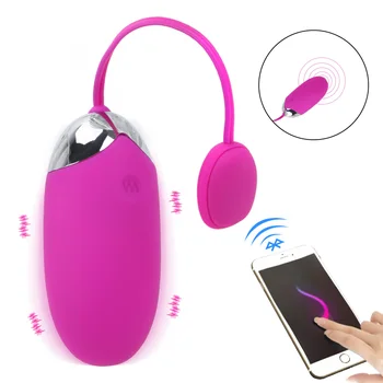 USB Перезаряжаемый силиконовый Беспроводной пульт дистанционного управления, многоскоростной вибратор, приложение для взрослых, секс-игрушки Bluetooth для женщин, женщин