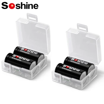 Аккумуляторная батарея Soshine 3.7V 1000mAh 18350 Литиевых Батарей емкостью 1000mAh Литий-ионный аккумулятор Цикл Зарядки 1000 Раз Полный Рабочий день 1 час