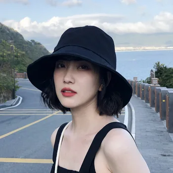 Новинка весны и лета 2023 года, простая однотонная Рыбацкая шляпа, Корейская солнцезащитная шляпа, уличная солнцезащитная шляпа для мужчин и женщин