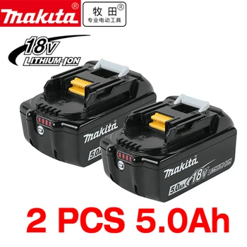 Оригинальный Литий-ионный Аккумулятор Makita 18V 5000/6000mah С индикатором заряда Батареи Для Makita BL1830 BL1840 BL1850 Power
