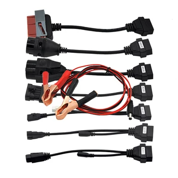 автомобильный кабель OBD 8шт, совместимый с Autocom ds150 Multiprog Разъем для бортовой диагностики Кабель-адаптер Кабель питания