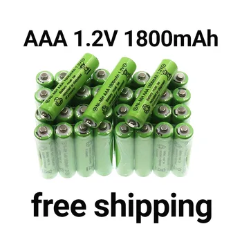 Бесплатная доставка Аккумуляторная батарея Ni-Mh Nieuwe 100% 1.2 В AAA 1800 мАч Аккумуляторная батарея 2A + Подарок за покупки