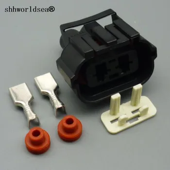 shhworldsea 2-контактный 6,3 мм автомобильный электронный жгут проводов вентилятора Infiniti разъем автоматического жгута проводов 344089-1 344081-1 для Nissan Subaru