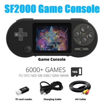 Консоль SF2000 Со Встроенными 6000 играми Классические игровые приставки Поддерживают AV-выход