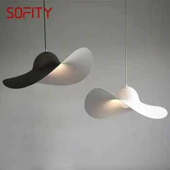 Подвесной светильник SOFITY Nordic Art LED Креативный подвесной светильник в соломенной шляпе для дома, гостиной, спальни, кабинета, простого декора