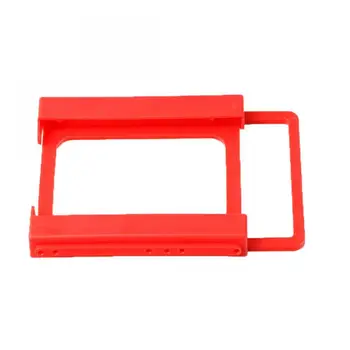 До 3,5-дюймовой твердой подставки для жесткого диска, Пластиковая Красная Безвинтовая Переходная скоба для SSD-накопителя, кронштейн для крепления SSD-накопителя и жесткого диска