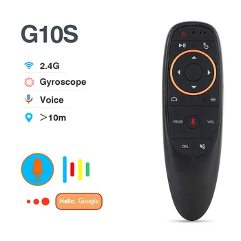 G10S Air Mouse Голосовой Пульт Дистанционного Управления BPR1S Плюс 2.4 G Беспроводной Гироскоп ИК-Обучения для H96 MAX X88 PRO X96 MAX Android TV Box