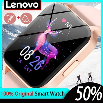 Умные часы Lenovo для женщин, для измерения уровня кислорода в крови, для мужчин, для занятий спортом на открытом воздухе, фитнес-трекер, часы Waterptoof, умные часы с Bluetooth-вызовом